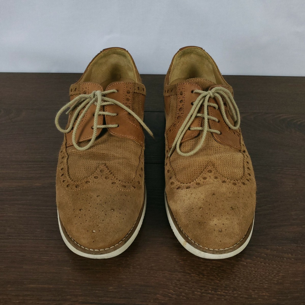 Galizio Torresi Italian Brown Suede Shoes 8.5 / 42 Galizio Torresi Made in Italy Brown Suede Shoes Wingtip  main image 3