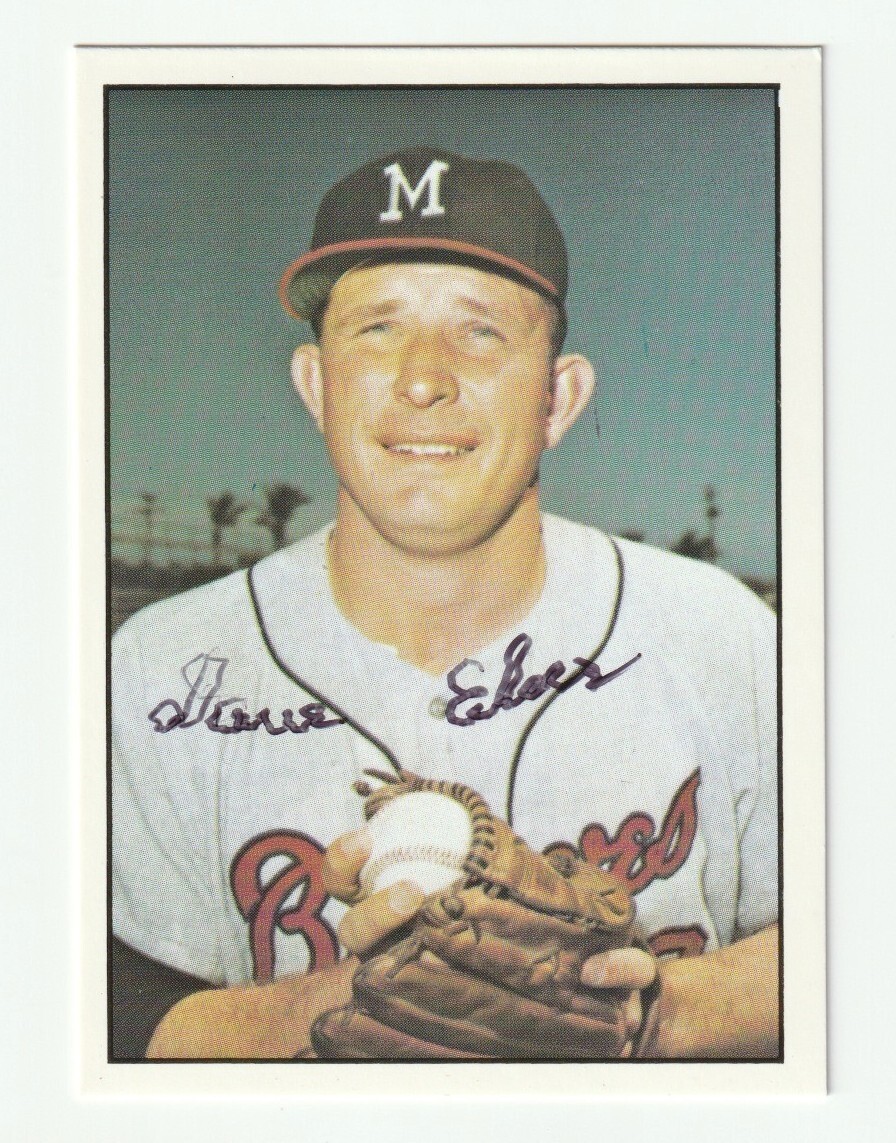Dave Eilers Signed 1978 TCMA The 1960's Card Auto Milwaukee Braves Autograph COA