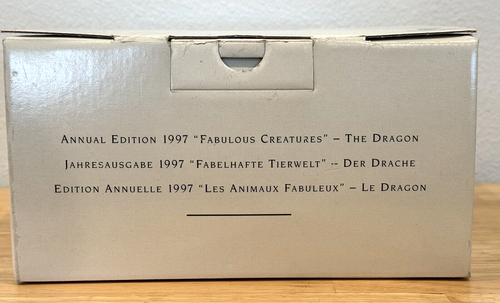 VINTAGE 1997 SWAROVSKI CRYSTAL FABULOUS CREATURES" THE DRAGON FIGURINE BOX COA - Picture 13 of 16