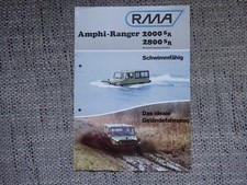 RMA Amphi Ranger Prospekt Brochure Deutsch selten rare