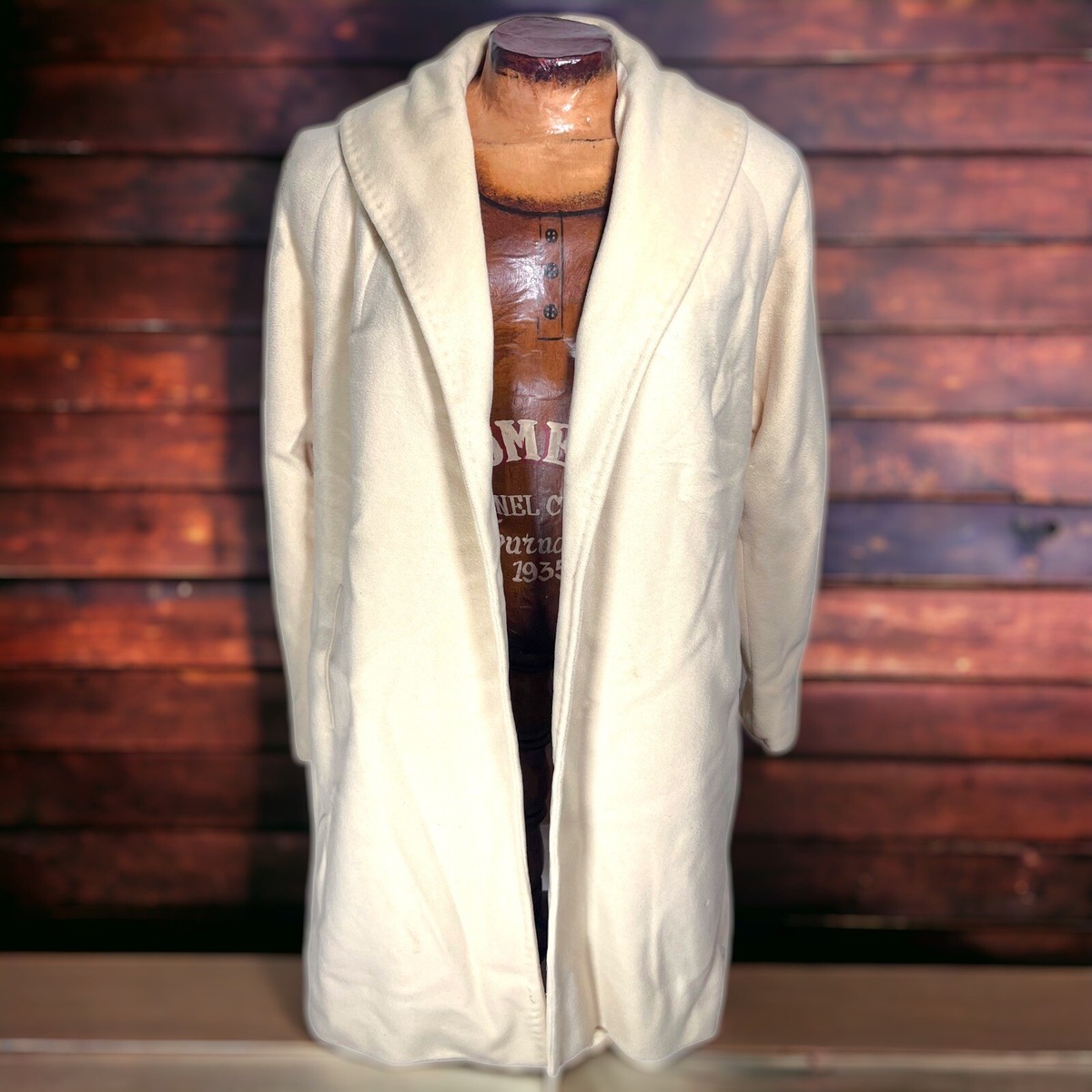 VINTAGE 60's 100% Cashmere Saks 5th Ave Trench Coat J.J. O