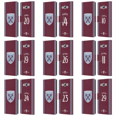 WEST HAM UNITED FC 2024/25 SPIELER HOME KIT BRIEFTASCHE HUELLE SAMSUNG HANDYS 3