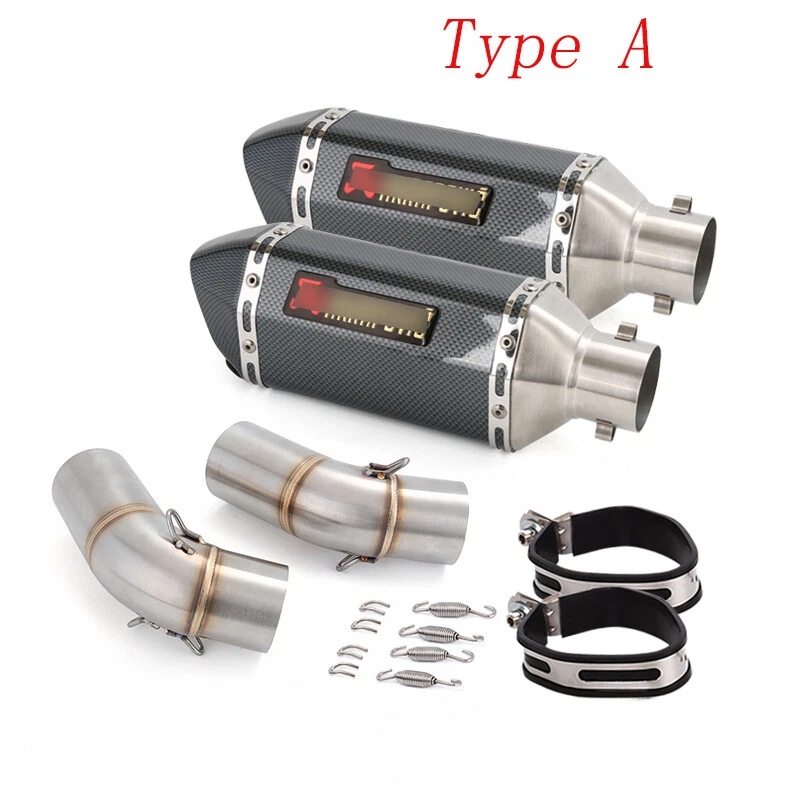 Sistema de escape silenciador deslizable tubo medio para Ducati Monster 696 795 796 1100 Foto 4 de 4