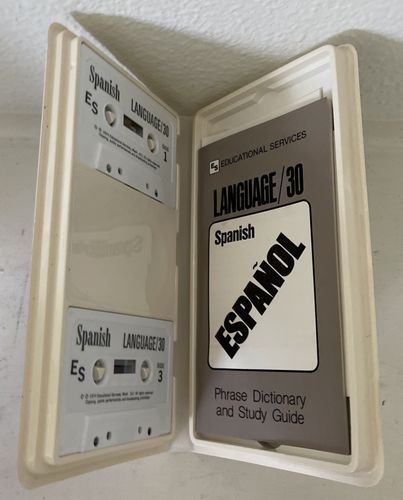 Language/30 Spanish Cassettes - Two Audio Cassettes and a Phrase Dictionary - Picture 3 of 3
