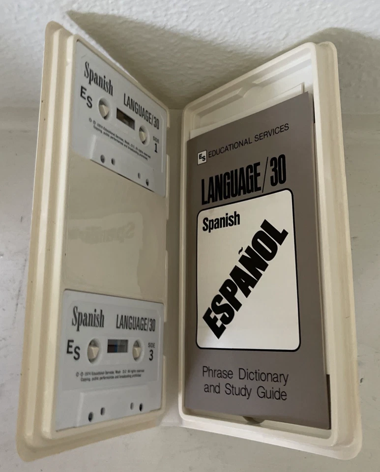 Language/30 Spanish Cassettes - Two Audio Cassettes and a Phrase Dictionary - Image 3 of 3