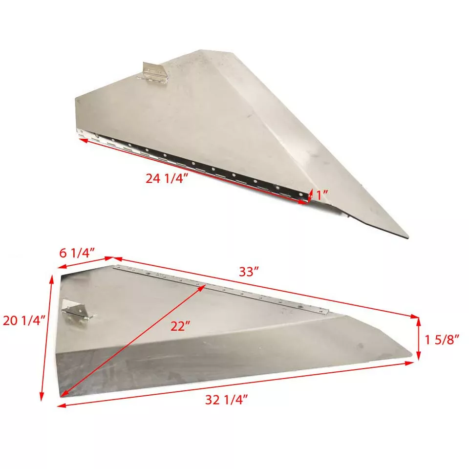 Sea Ray Boat Trim Tabs 2228375 | SLX OB 350 Stainless (Set of 2) - Image 3 of 3