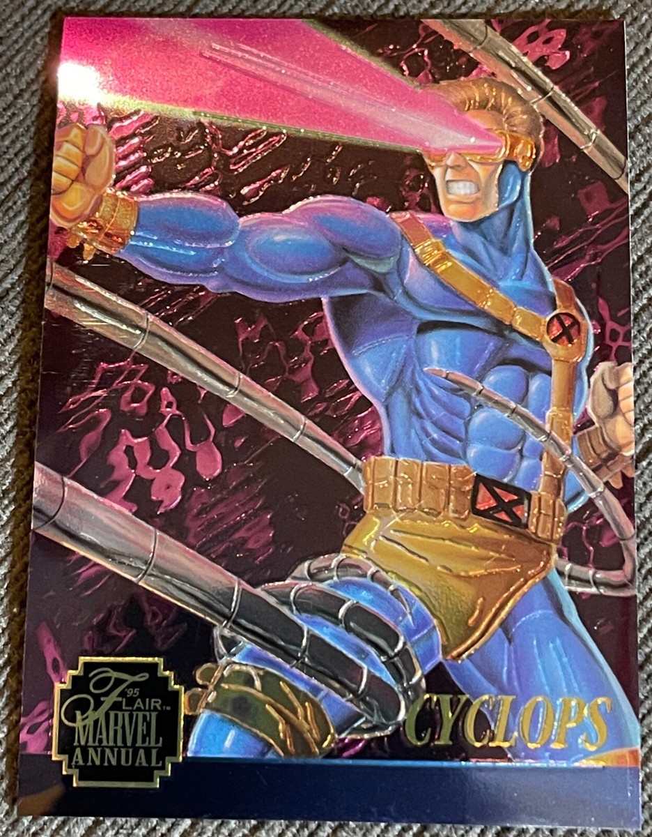 1995 Flair Marvel Annual Limited Edition Chromium Cyclops #8 1995 Flair Marvel Annual Limited Edition Chromium Cyclops #8