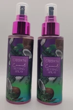 2 Bottles 4 FL Oz Beauty Creations Coconut Setting Spray ITEM # SPN04 AUTHENTIC