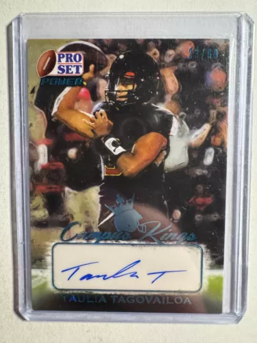 K305,314 - 2021 Leaf Pro Set Campus Kings Platinum #CKTT1 Taulia Tagovailoa #/99