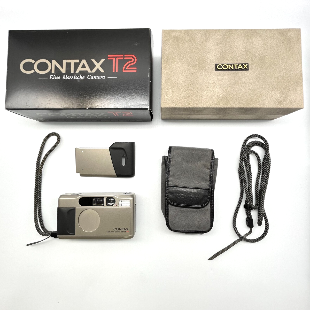 CONTAX T2 DATA BACK Titan Silver 35mm Point & Shoot Film