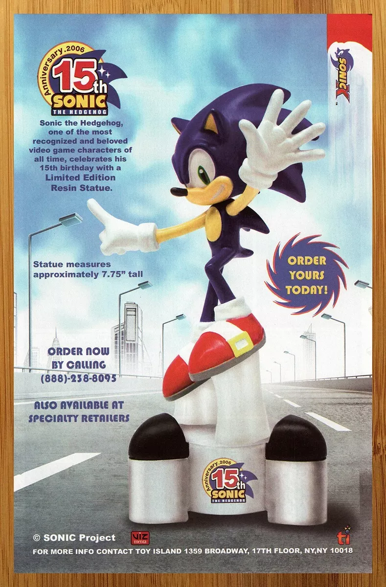 Sonic 15th anniversary statue sales