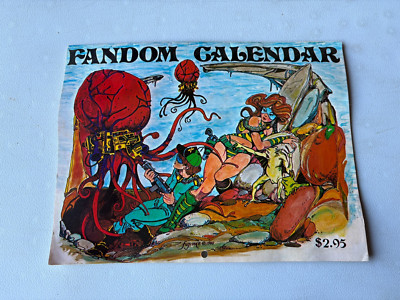 VINTAGE 1980s FANDOM CALENDAR Robert Crumb Richard Bruning Underground Comic Art