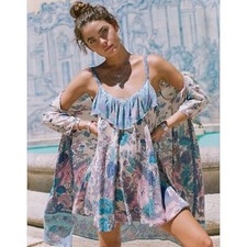 Spell & The Gypsy Siren Song Mermaid Floral Print Mini Dress Small