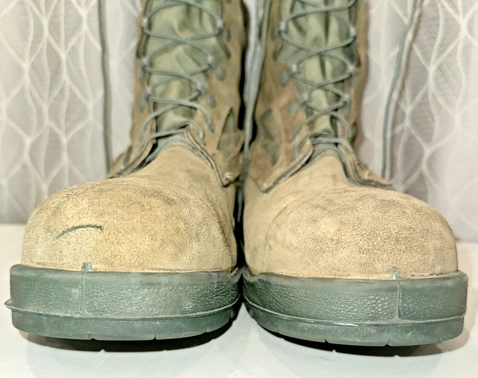Belleville 600 ST Mens Size 14 R Sage Green Combat Safety Boots - Image 3 of 4