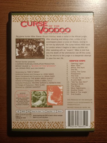 Curse of the Voodoo (1964) - DVD Region Free - Bryant Haliday, Dennis Price - 第 2/4 張圖片