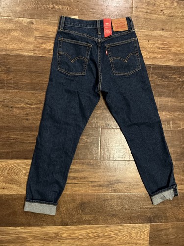 NWT WOMEN'S LEVI JEANS Size 26x25 Wedgie Tapered Leg High Rise Premium Blue $98 - Picture 3 of 6