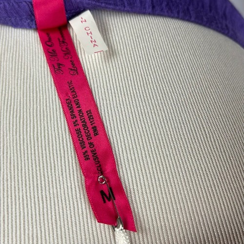 NEW Y2K Christina Love Strapless Maxi Dress Women Medium Purple Jersey Knit - Picture 11 of 11