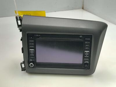 12 Honda Civic GX CNG Navigation Display Radio Receiver Assembly OEM 39540TR5A01