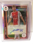 2024 Topps Merlin UEFA Club Competitions RC No.AU-TS Refractor Auto, Mika Godts.