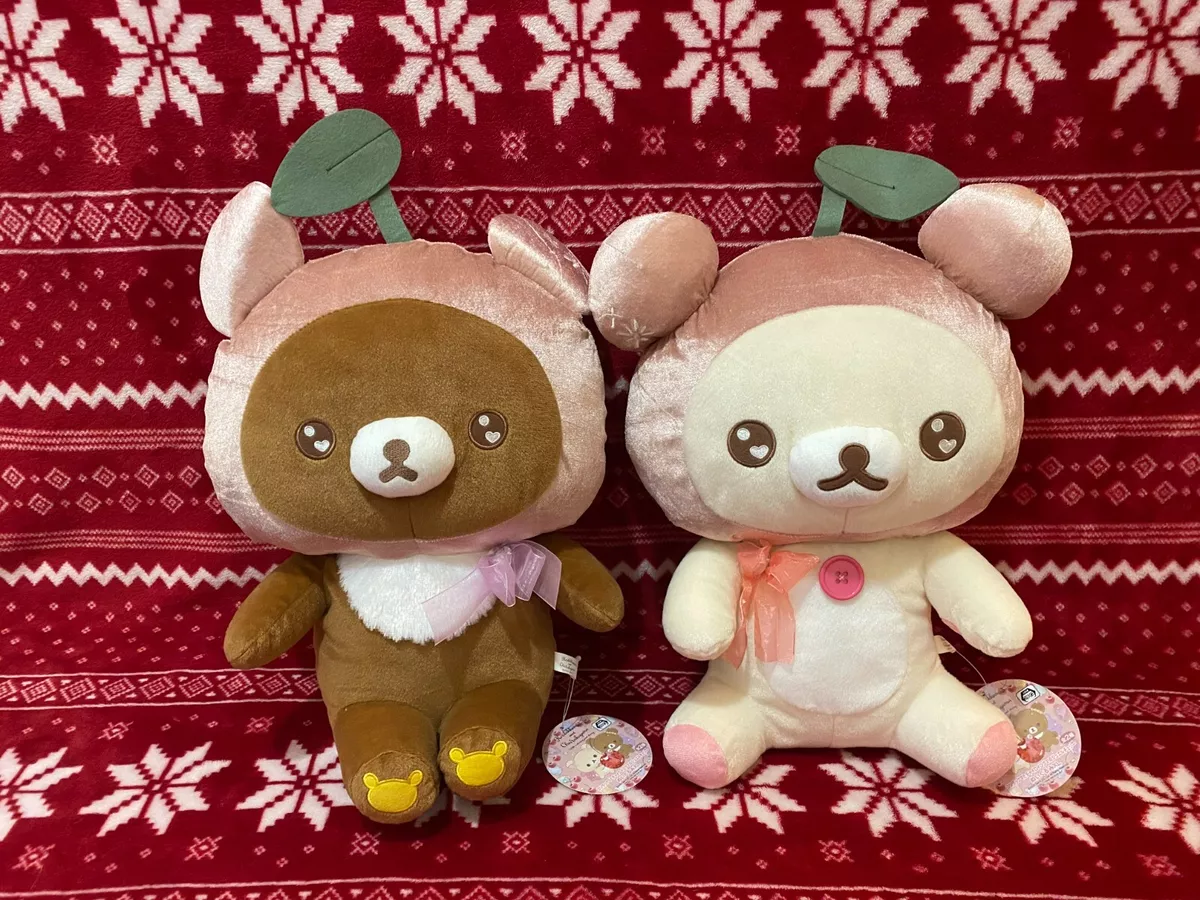 Rilakkuma and Korilakkuma Jewel Cherry Plush Bundle