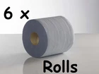 6 x Sirius Premium Quality Blue Centre Feed Kitchen Paper Hand Towels Rolls 2ply