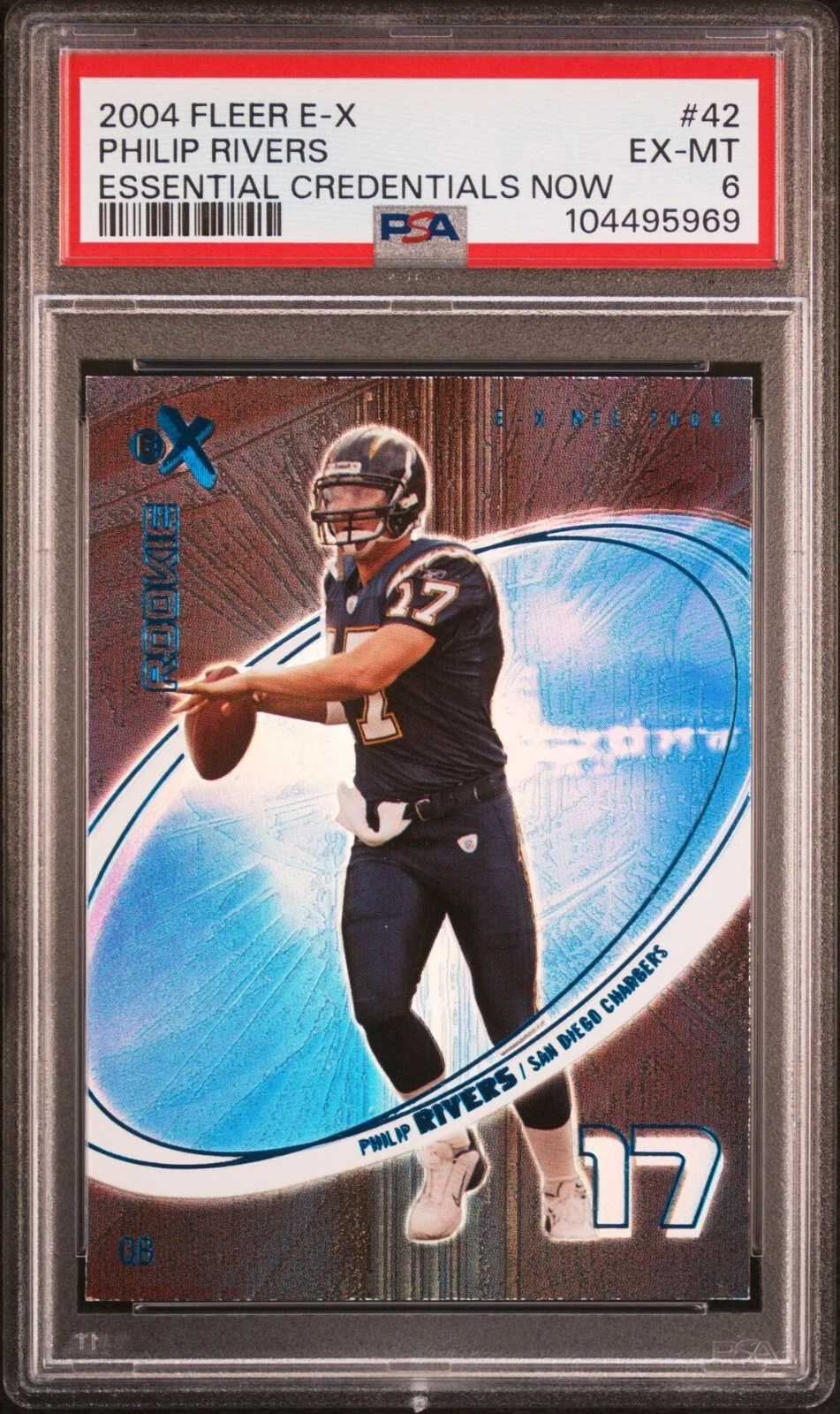 Philip Rivers Fleer E-X #42 Essential Credentials Now