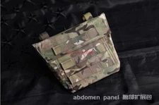 Tactical Vest Abdomen Front Panel Hang Pouch Molle Bag Jockstrap