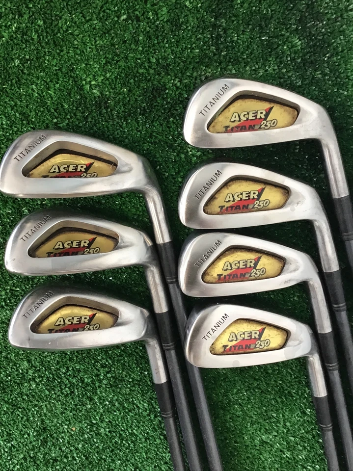 Acer Titan-250 Titanium Iron Set 3-SW Regular Graphite Shafts (no 7, 8) - Image 2 of 4