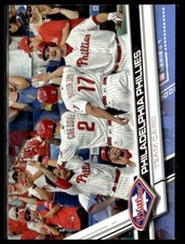 2017 Topps 174 Philadelphia Phillies Team Card Father's Day Powder Blue 48/50