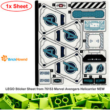 LEGO Sticker Sheet from 76153 Marvel Avengers Helicarrier NEW