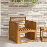 Armlehnen 2 Pcs Braun 60 X 6 X 61 Cm Holzwerkstoff Outdoor-SitzpläTze Patio Zube
