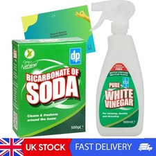 Bicarbonate Of Soda For Cleaning 500g And White Vinegar Spray 500ml Bundled With 43.98 per litre