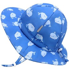 Baby Bucket hat UPF 50 Wide Brim Toddler Sun hat Beach for Girls Age  2-5TWhale  
