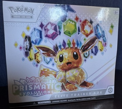 Pokémon Scarlet & Violet Prismatic Evolutions Elite Trainer Box-Sealed, Unopened