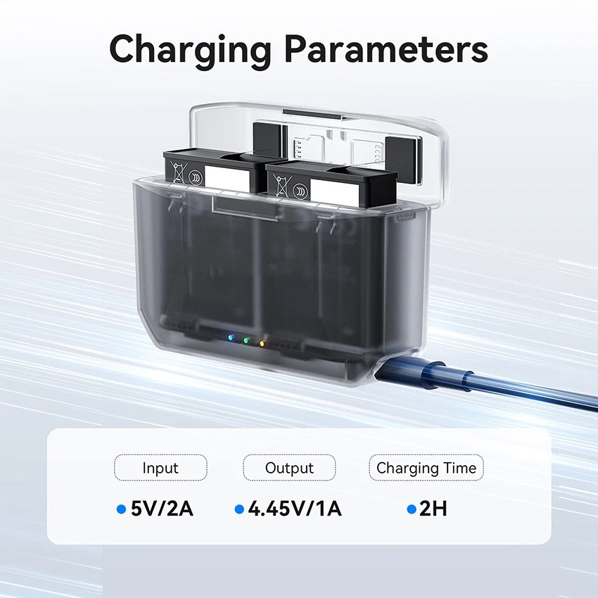 Portable PD12 Charging Case Box Fast Charger For DJI Action 5 Pro/4/3/OSMO 360 - Image 4 of 4
