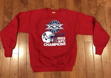 Vintage 80's 1985 Super Bowl XX New England Patriots AFC Champs Sweatshirt L