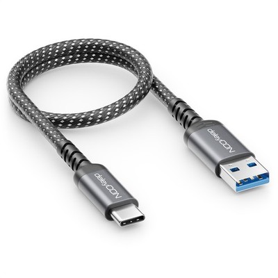 0,3m USB-C Ladekabel 3A Datenkabel Schnellladekabel USB 3.2 Gen1 USB-A auf USB-C