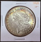1902-O Silver Morgan Dollar BU Rainbow Toning 90% Silver US Coin