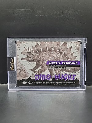Garrett Nussmeier 2024 Wild Card Alumination Dino-Might #d/15 RC