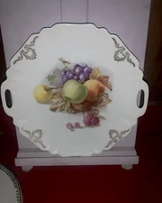 Vintage RW Rudolph Wachter Bavaria 10” Handled Plate