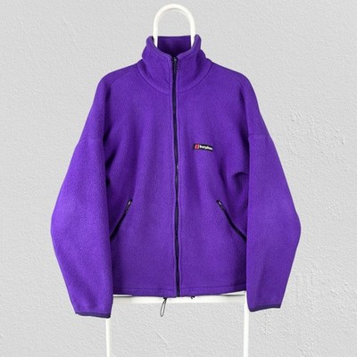 Vintage Berghaus lila Polartec Fleecejacke Herren Größe M