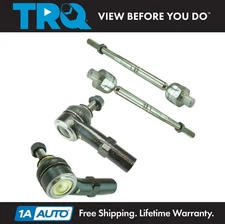 TRQ Inner & Outer Tie Rods Set of 4 for VW Jetta Golf Eos Tiguan CC Audi