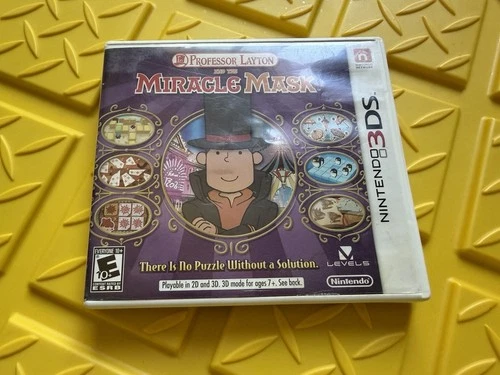 Professor Layton and the Miracle Mask (Nintendo 3DS, 2012) No Manual