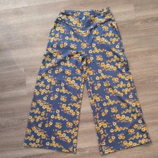 Toad  Co Pants Womens SM Floral Chaka Wide Leg Pull On Pockets Boho Casual fun