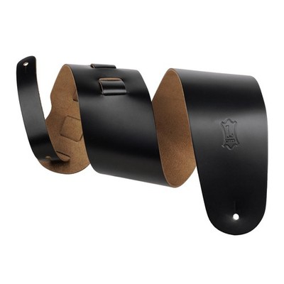 Levys M4 BLK 3,5 Zoll Leder Bassgitarrengurt schwarz