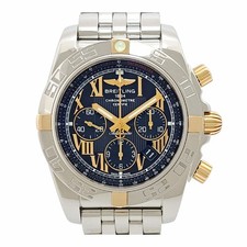 BREITLING Chronomat 44 Bicolor IB0110 schwarz Herrenuhr gebraucht #21021