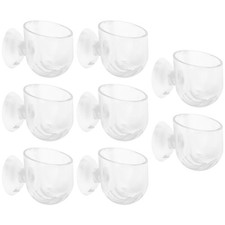 8Pcs Acrylic Fish Tank Plant Pot Aquatic Planter Suction Cups for Aquarium