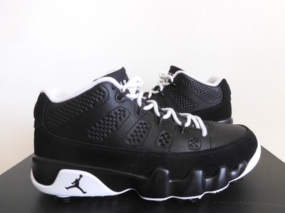 Nike Air Jordan 9 Low G Golf Retro 9 Barons Black-White Mens