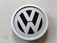 Rare cache centre de roue en alliage argenté VW Volkswagen 70441880F...
