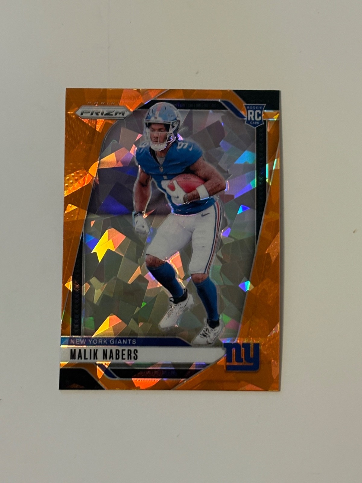 2024 Panini Prizm - Rookies Malik Nabers #370 Orange Ice Prizm (RC)
